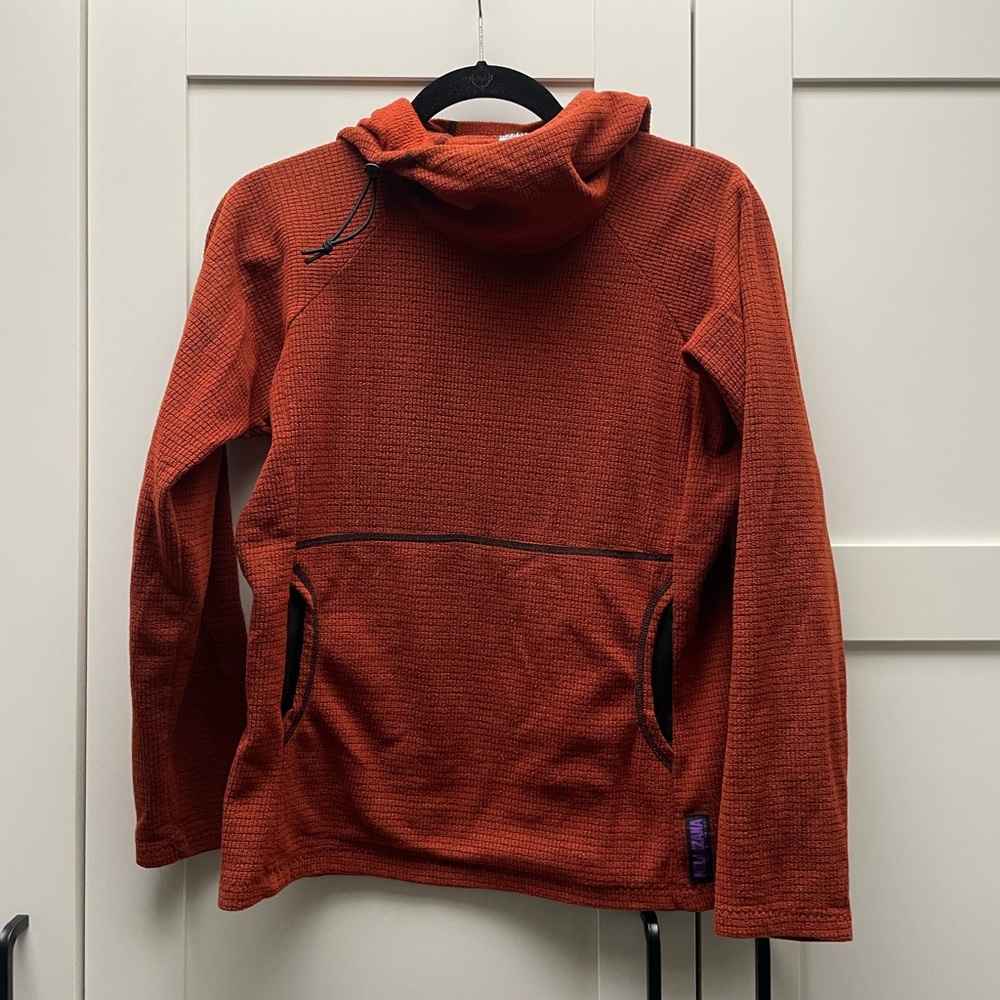 Melanzana micro grid hoodie